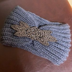 Gray warm weather headband/ear warmer